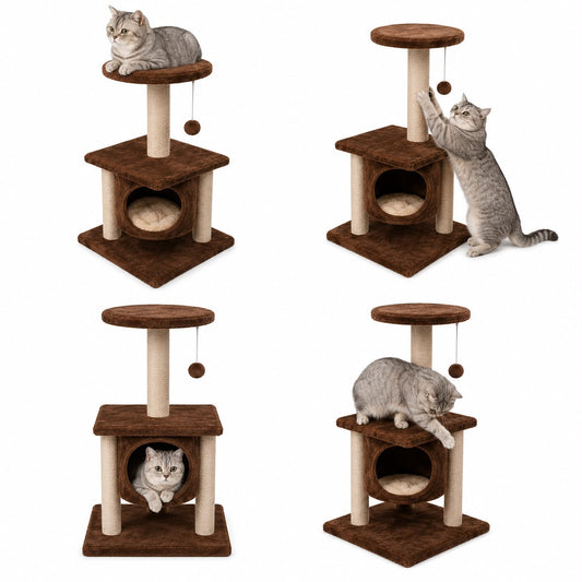 Double Center Round Cat Tree – 87CM