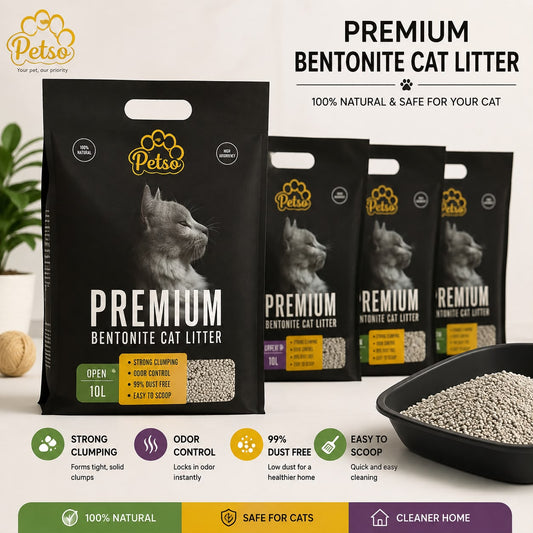 Petso Premium Bentonite Cat Litter 10L (Imported)