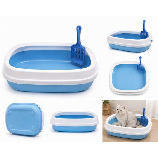 Covered Cat Litter Tray with Scoop