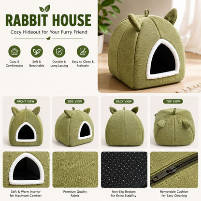 Cozy Cat Cave House Bed