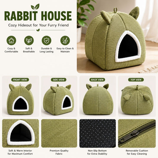 Cozy Cat Cave House Bed