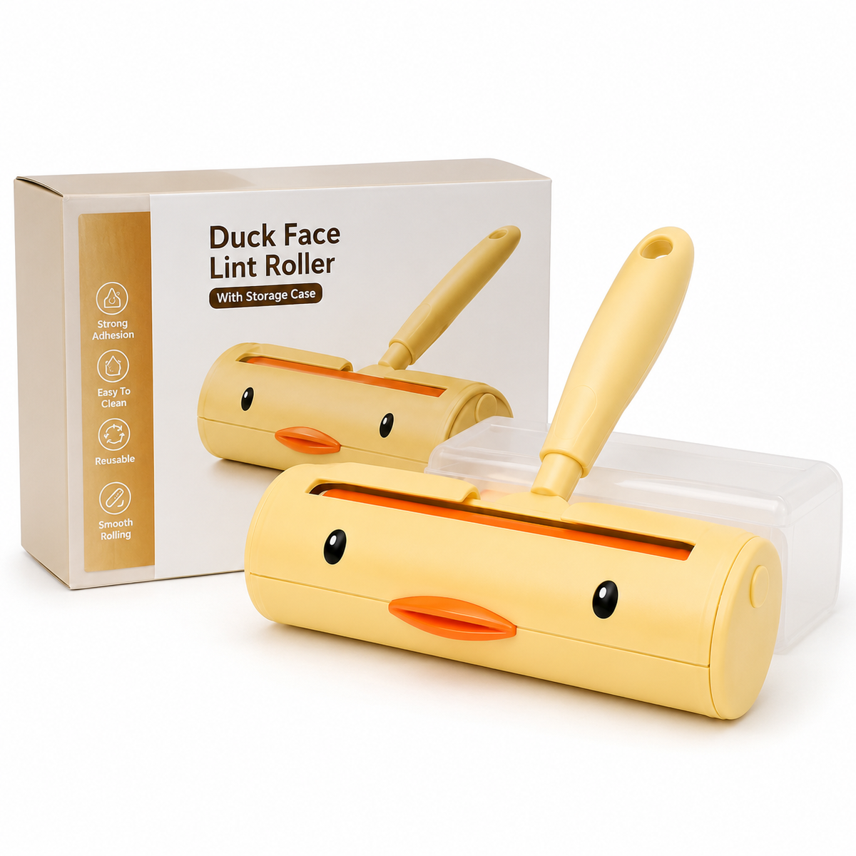 Duck Face Lint Roller With Packing