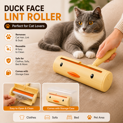 Duck Face Lint Roller With Packing