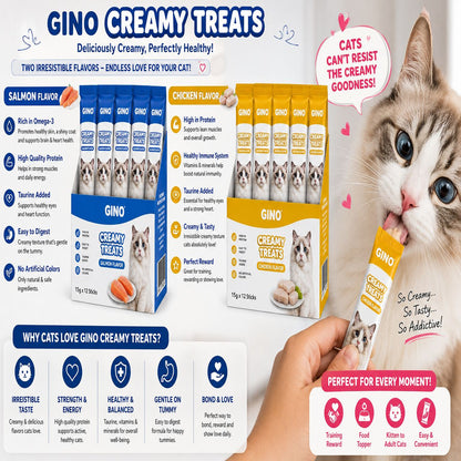 Gino Creamy Treat Stick 15g (Chicken & Tuna)