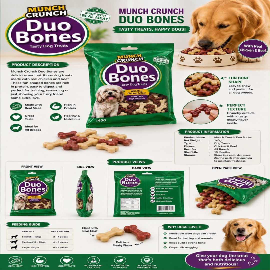 Munch Crunch Duo Bones Dog Treats