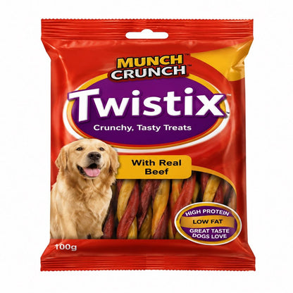 Munch Crunch Twistix Dog Treats 100g