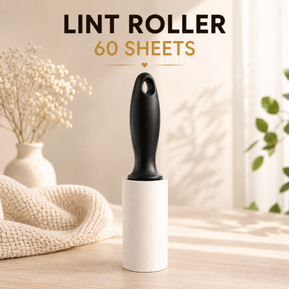Reusable Lint Roller – 60 Sticky Sheets Pet Hair Remover
