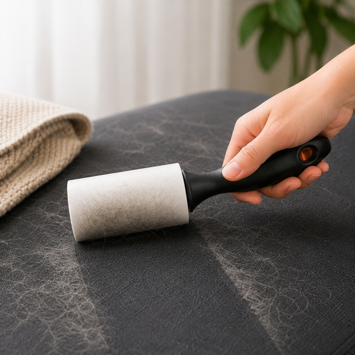 Reusable Lint Roller – 60 Sticky Sheets Pet Hair Remover