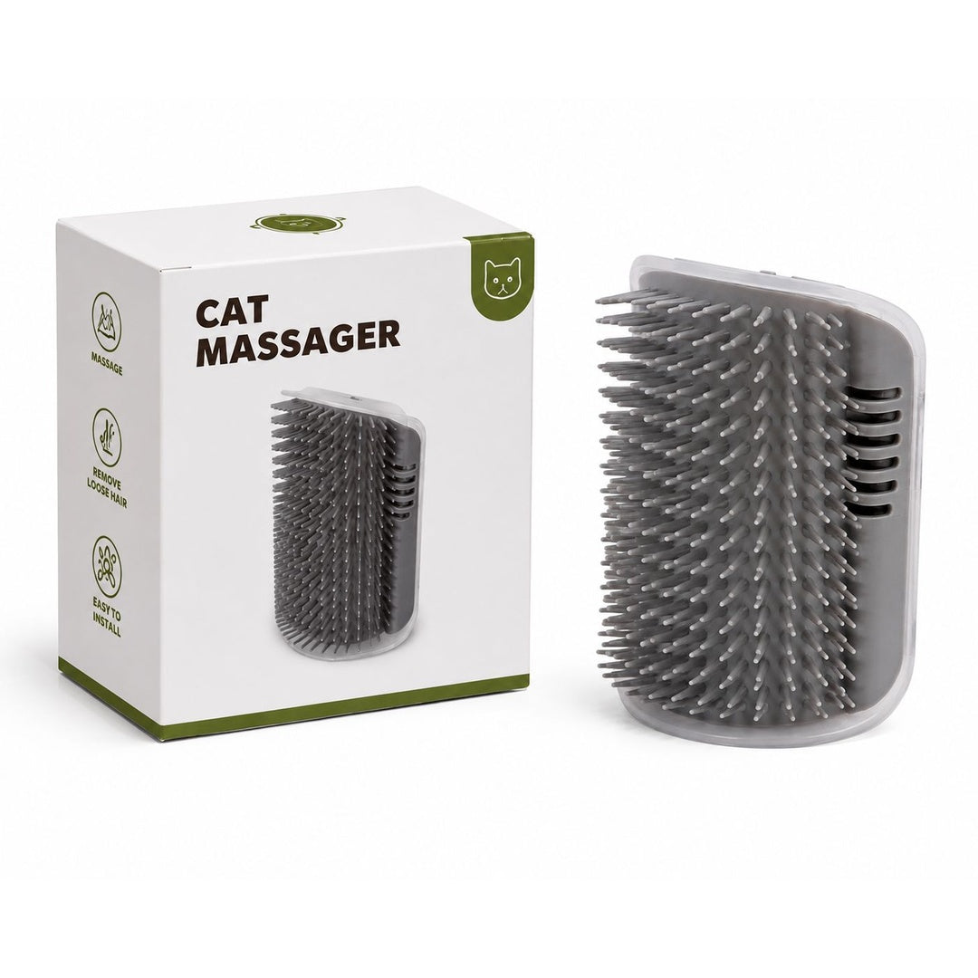 Self Grooming Cat Corner Massager Brush
