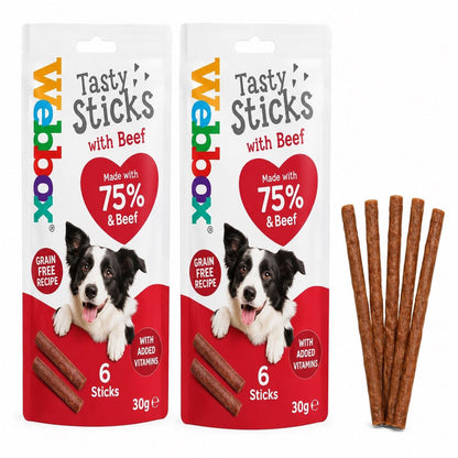 Webbox Tasty Sticks with Beef