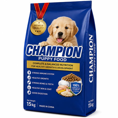 Champion Puppy Food – 15KG