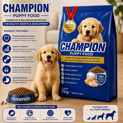 Champion Puppy Food – 15KG