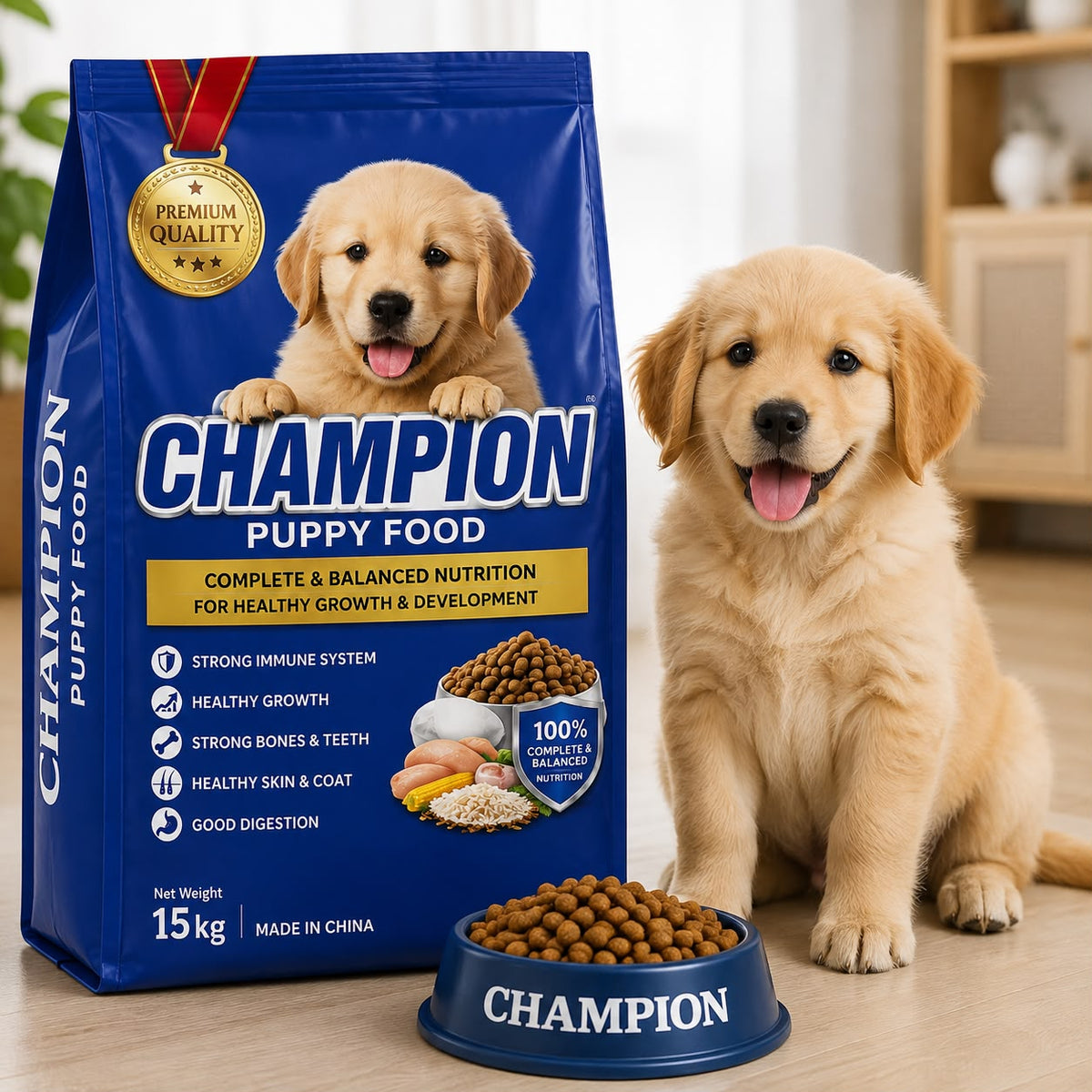 Champion Puppy Food – 15KG