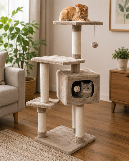 Box House Cat Tree – 117CM
