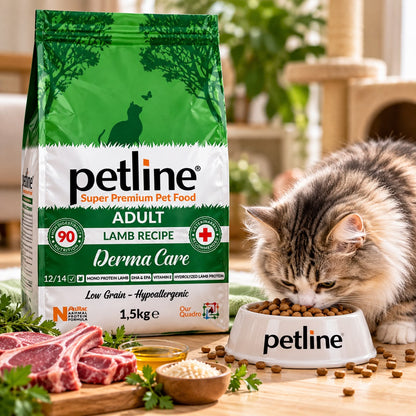 Petline Super Premium Adult Cat Food — Hypoallergenic Lamb