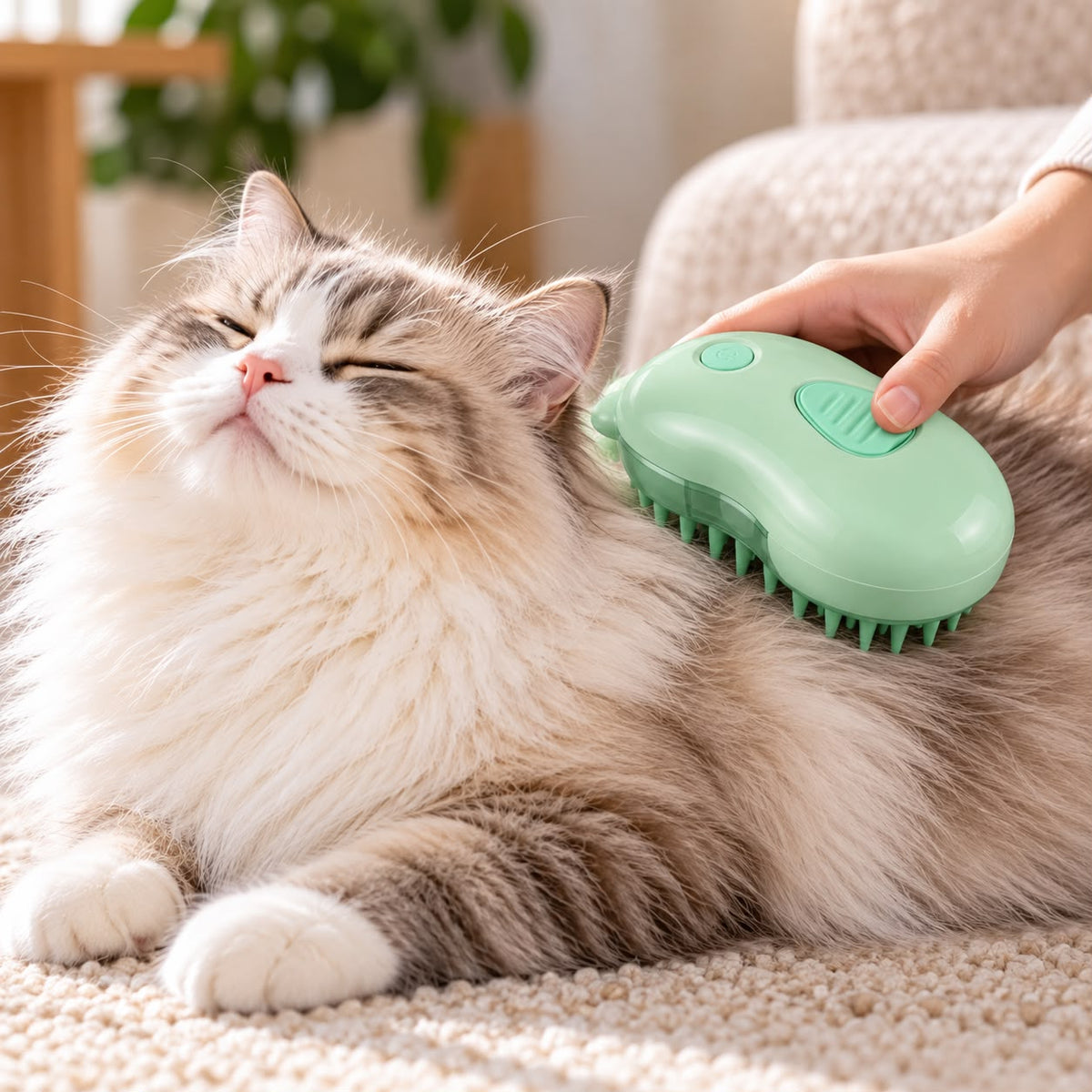 Pet Steam Grooming Brush