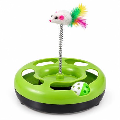 Round Toy Inside Ball With Spring Mouse