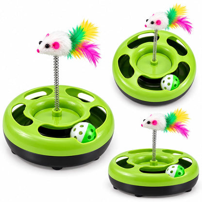 Round Toy Inside Ball With Spring Mouse