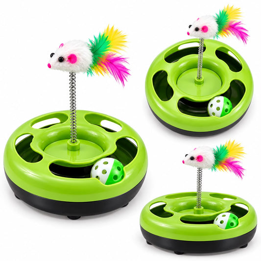 Round Toy Inside Ball With Spring Mouse