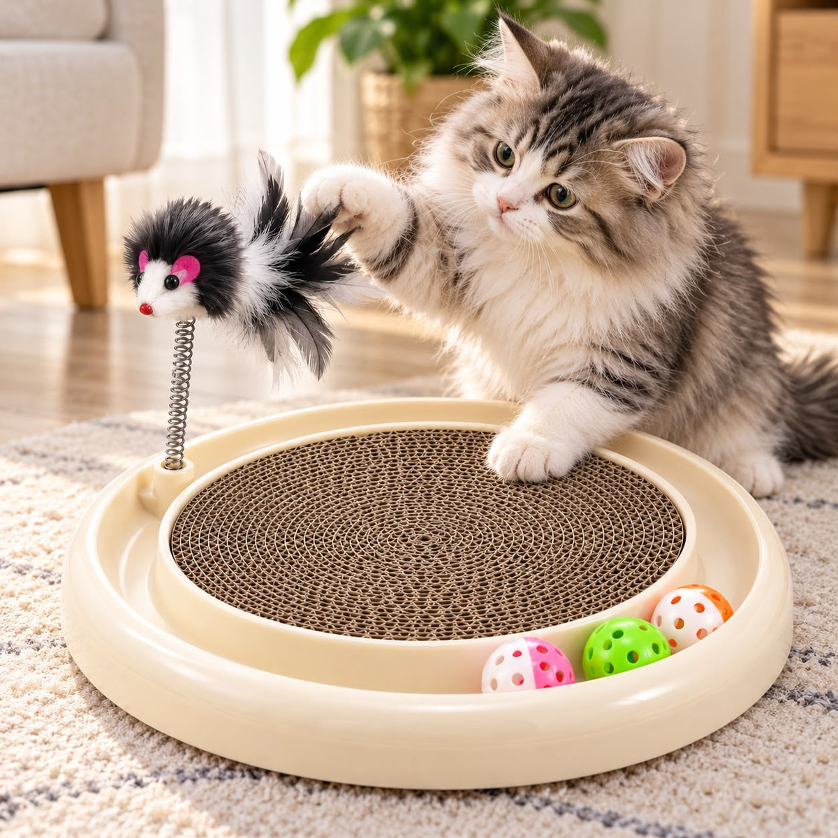 Round Toy Inside Scratcher