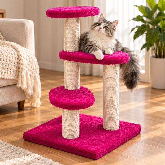 Spiral 3 Step Cat Tree