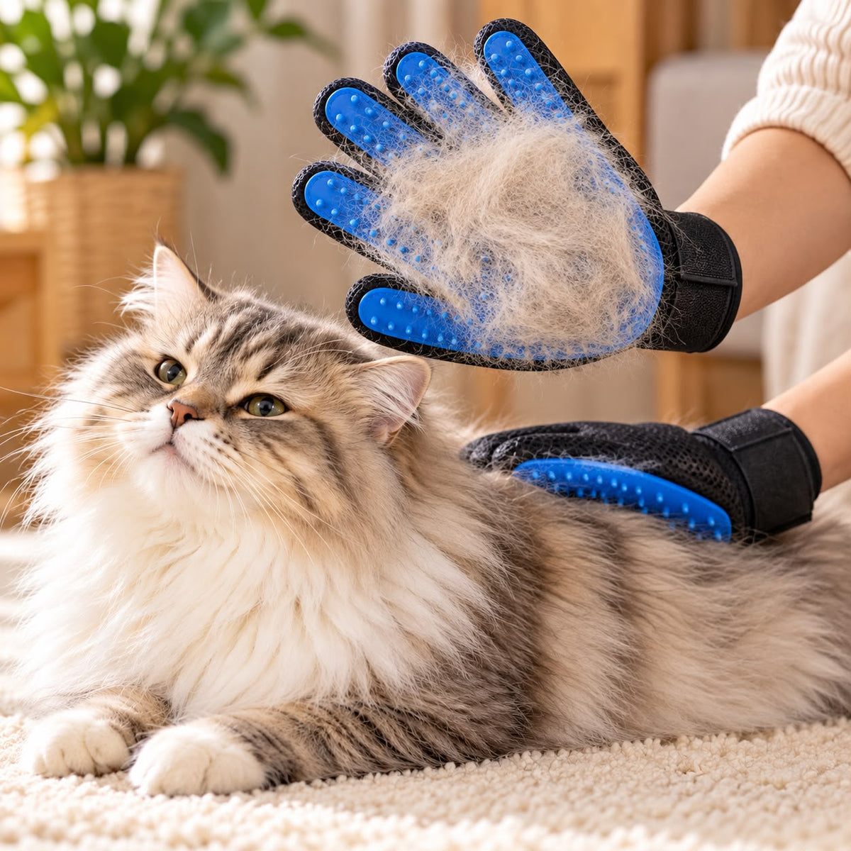 Pet Grooming Glove – Fur Remover & Deshedding Glove