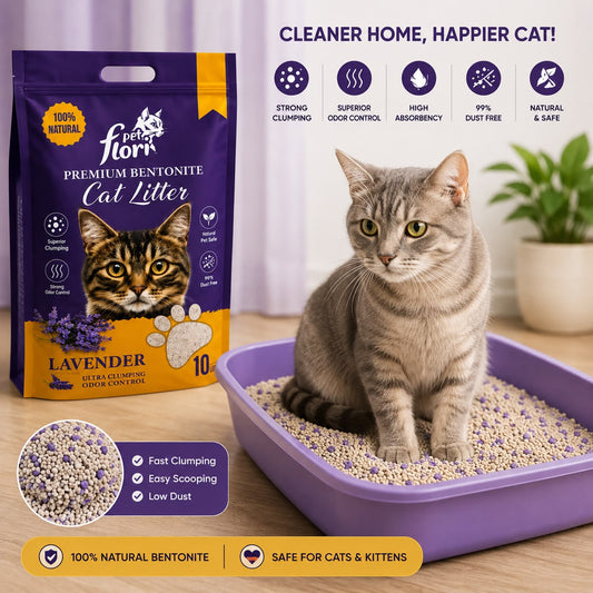 Flori Pet Premium Bentonite Cat Litter